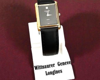 Raro orologio vintage Wittnauer Geneve Tank, Longines Art Deco