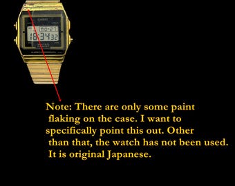 オリジナル日本製ヴィンテージCASIO A156Wデジタルクォーツ腕時計80