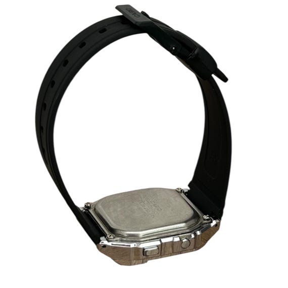 casio カシオ DB-1500 Vintage Casio Data Bank Men DB-1500 Silver Tone Quartz Digital