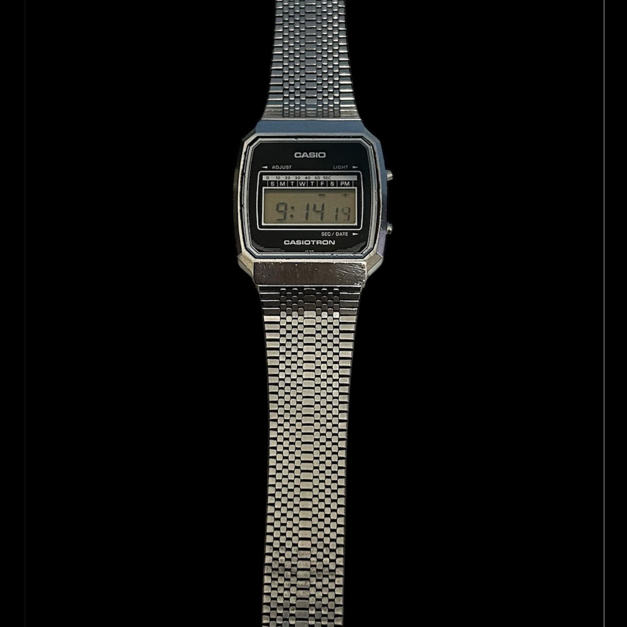 casio casiotron 49cs カシオトロン Rare Vintage Casio CASIOTRON Watch 49CS-25 Digital LCD