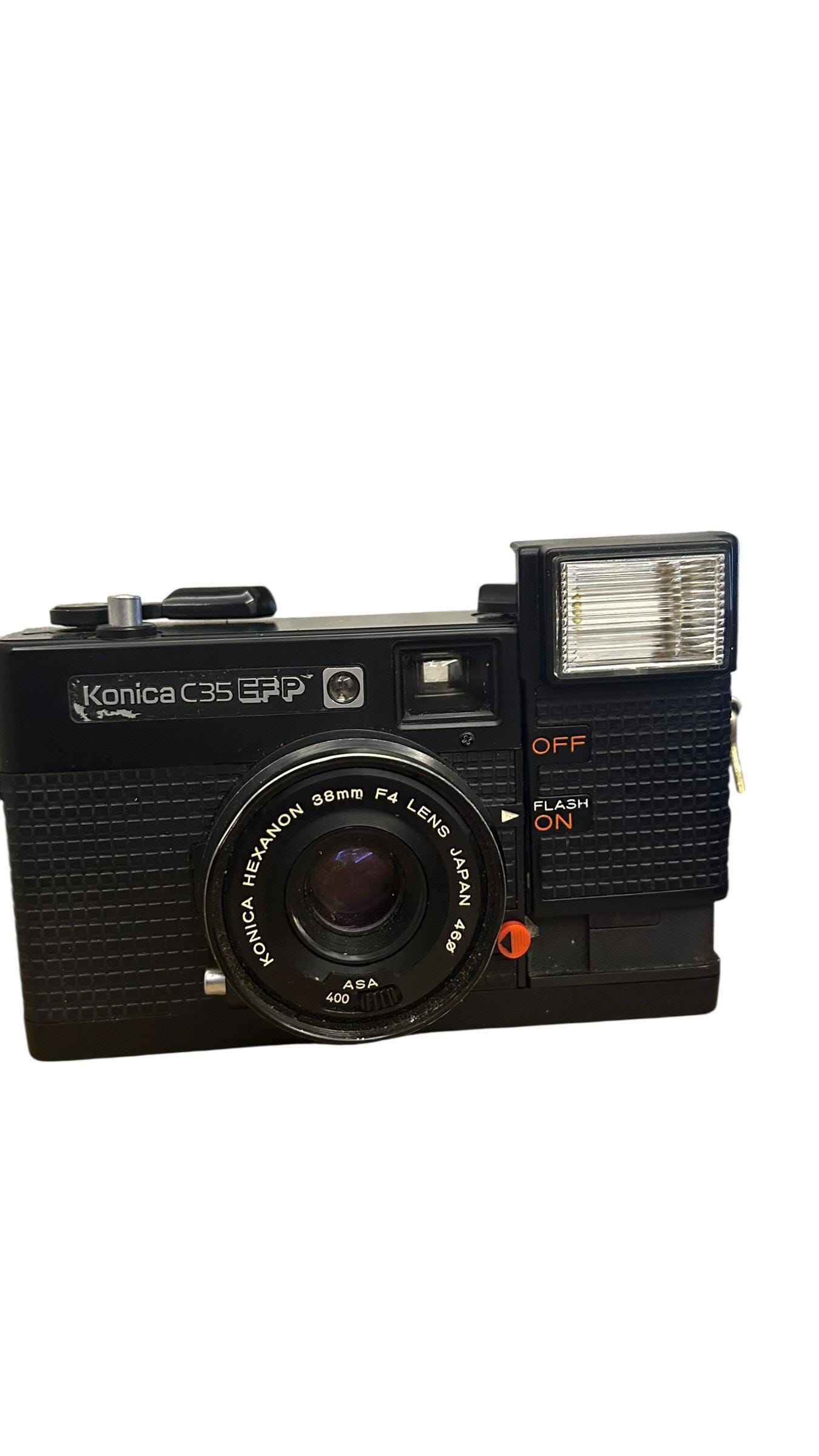 Vintage Konica C35 EF3 Camera: Hexanon 35mm F2.8 Lens, Street