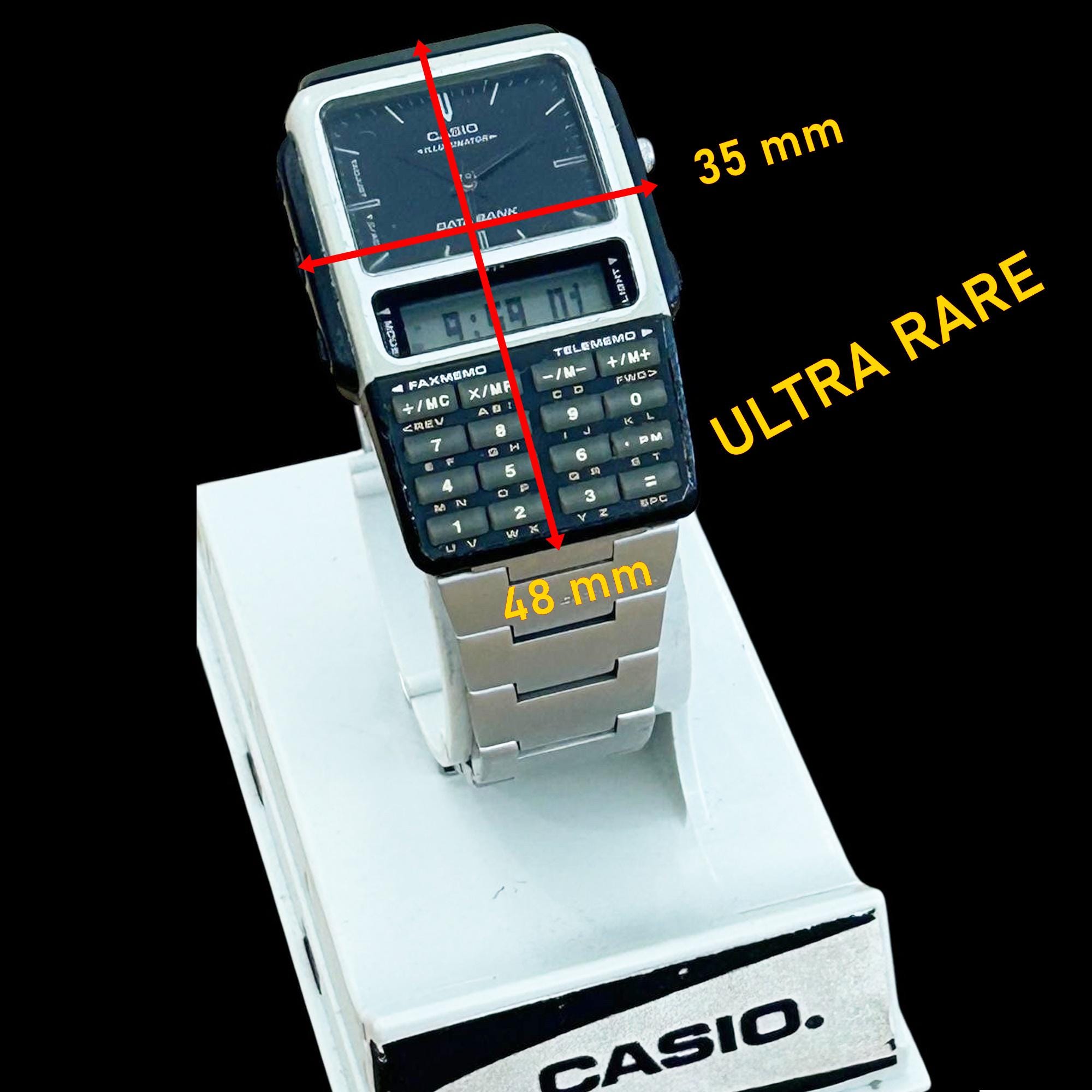Vintage Casio ABC-30 Data Bank Watch: Digital Analog Calculator