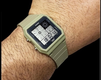 Casio LF-20W Casio Twin Graph  Cream  Gradient Screen -  Black  Digital Watch Mod: 3551 Wiht CASİO Box