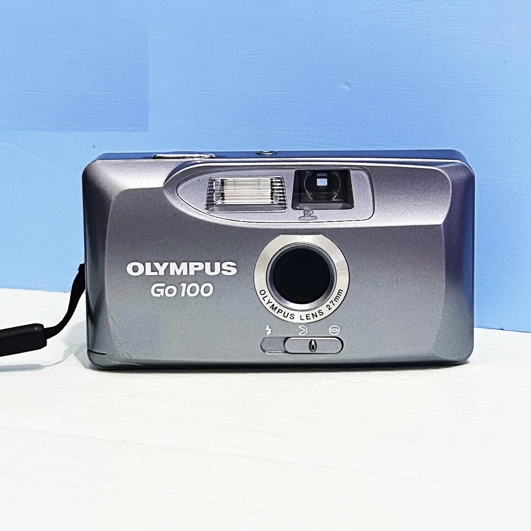 Vintage Olympus Go 100 Compact Camera/ With Battery/ Point and Shot ...