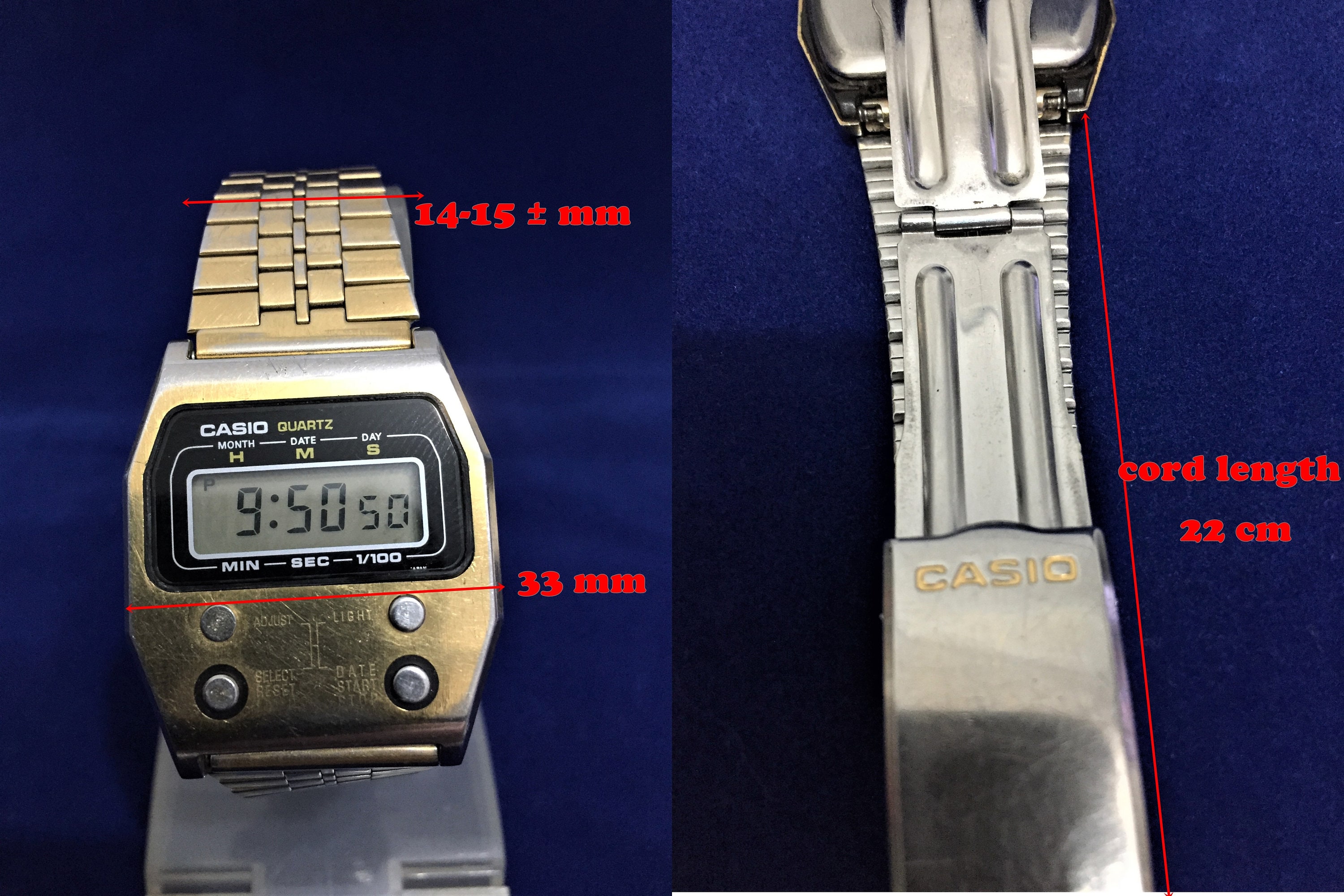 ヴィンテージ レア カシオ 52QGS-14 / デジタル LCD クォーツ