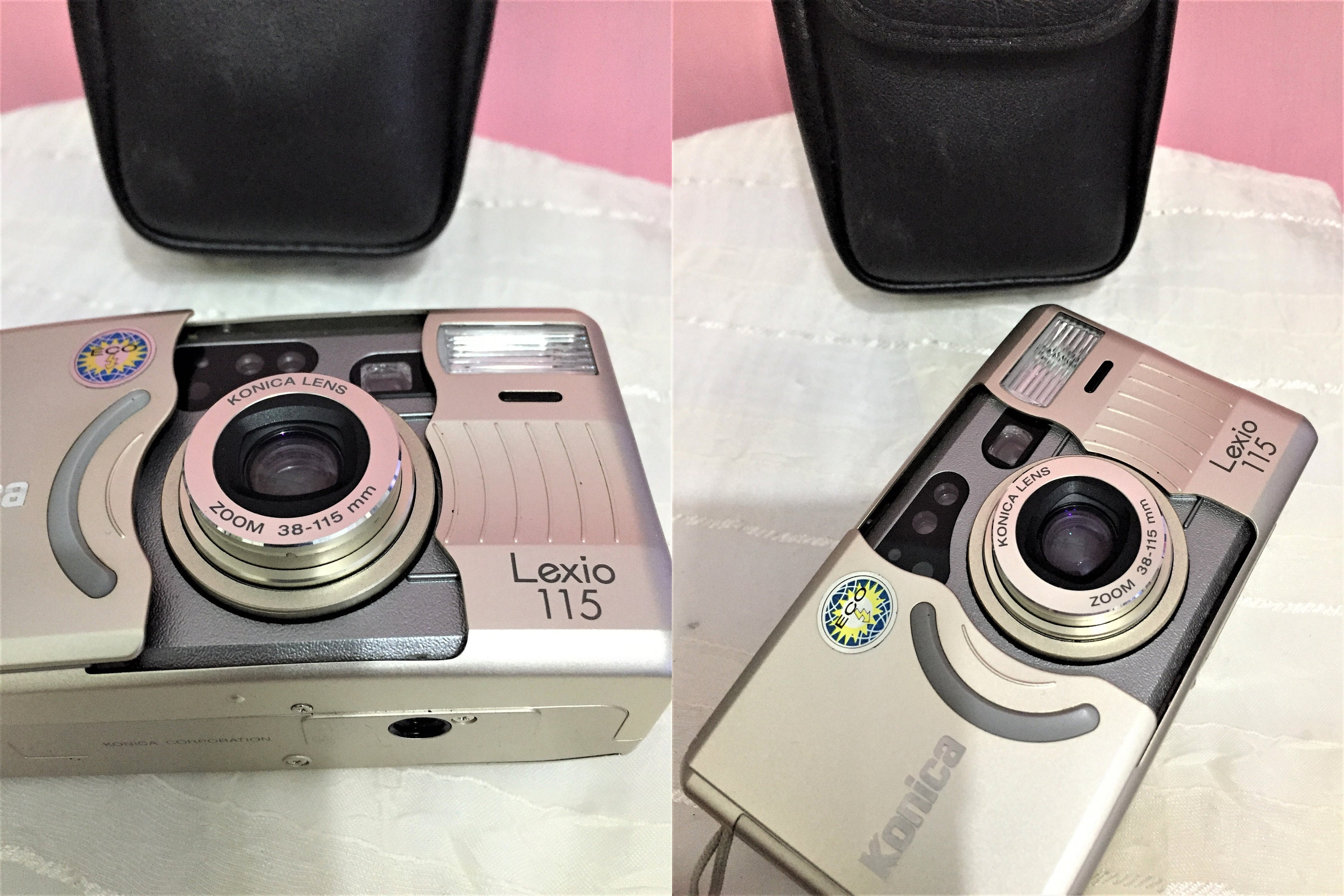 Vintage Konica Lexio 115 Compact Point and , 35mm Film Camera