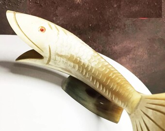 Vintage Horn Fisch Figur / 1960er Jahre Fisch Figur / Fisch Figur / Fisch Figur / Fisch Figur / Fisch Figur / Vogel Deko / Fisch Figur / Vogel Deko