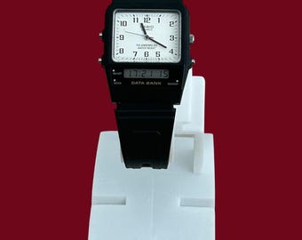 UNUSED RARE Vintage Casio AB-10W watch (344) Telememo 20 Databank, Korea, Japan