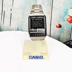 Casio Illuminated WR Alarm / Chronograph Men's Digital Watch A200 Model 1604 / Original Casio/ Never used Steel strap