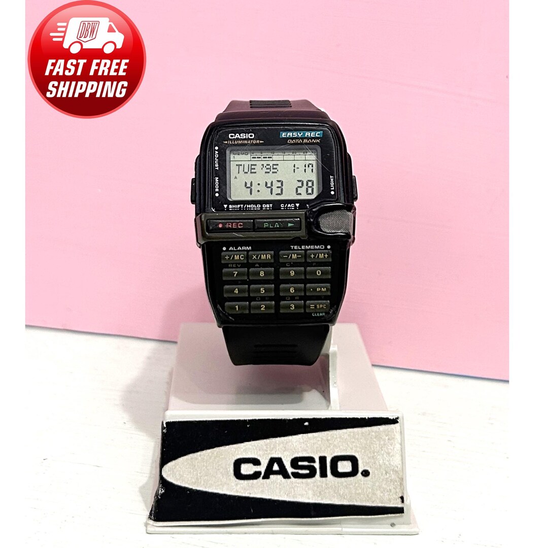 Vintage Casio DBC-V50 Easy Rec Data Bank Wrist Watch