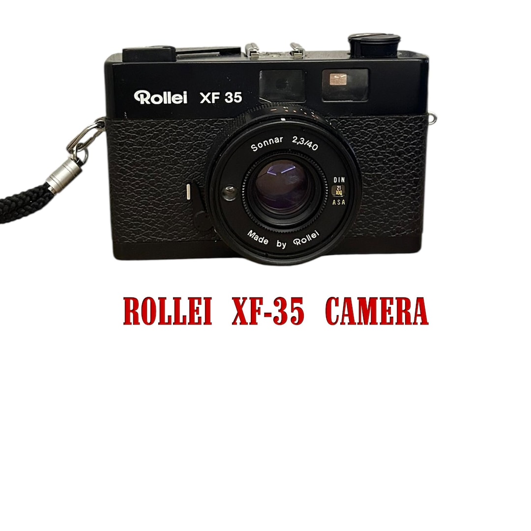 ヴィンテージのローライXF 35フィルムカメラ、ゾナー2.3/40レンズ