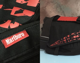 Bolso bandolera Marlboro vintage de los años 90 Marlboro Unlimited / Bolso bandolera / Bolso de viaje / Muy buen estado / Artículo de colección