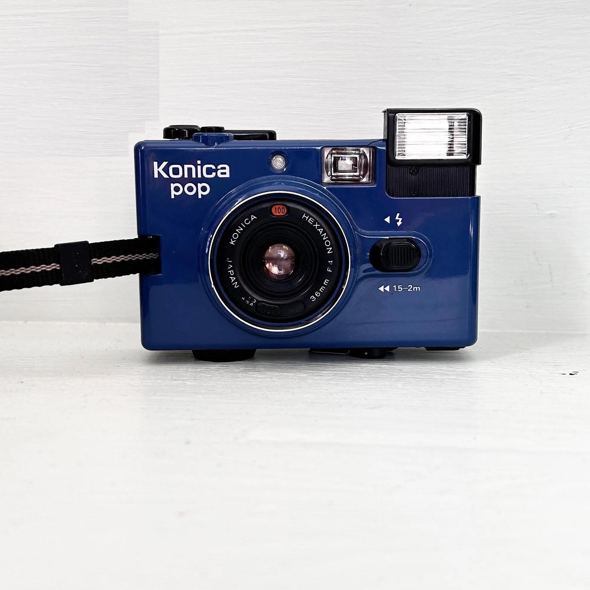 フィルムカメラ Konica POP ブルー Vintage Konica Pop BLUE 35mm Film Camera/point and Shoot