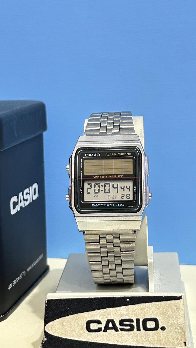 Casio AL-180 Watch Vinatge Batteryless. Vintage Retro/ Pilot Swiss Gift ...