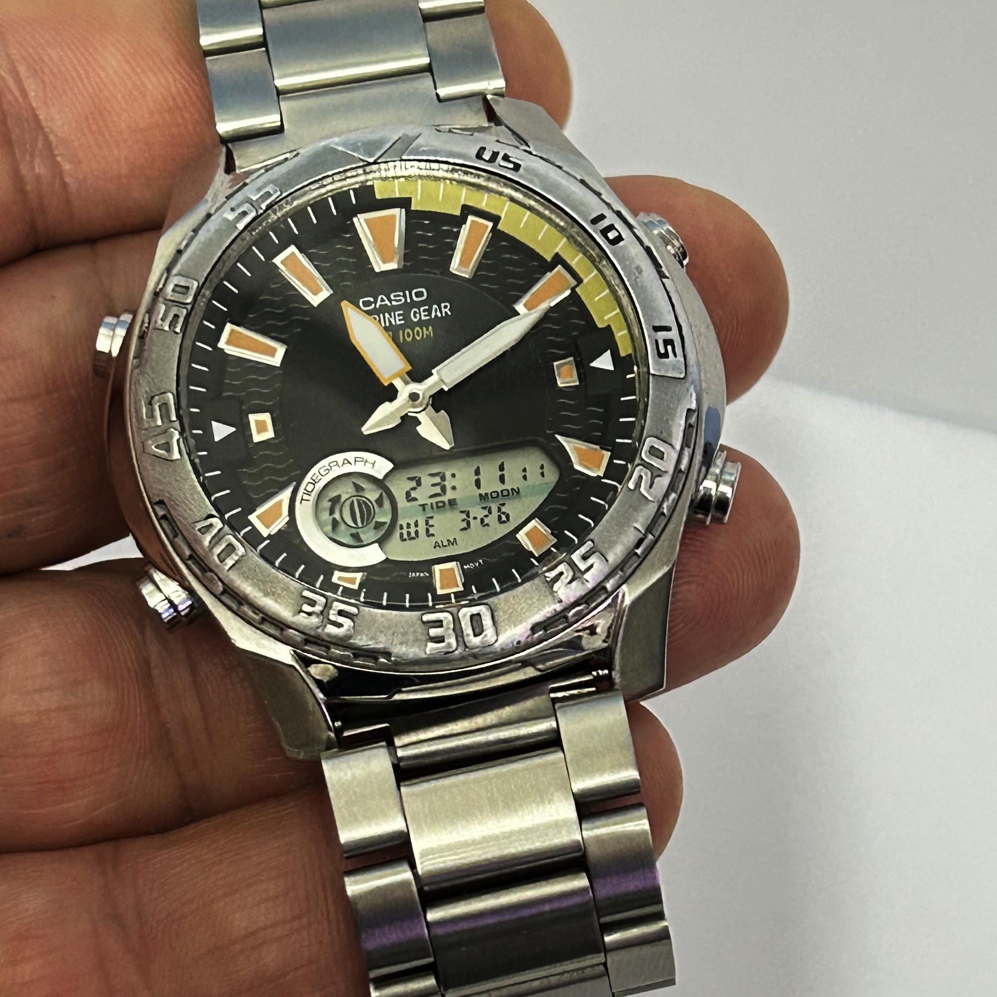 Casio AMW-710 Marine Gear, Mariners Gear, Retro Casio, Dive Watch
