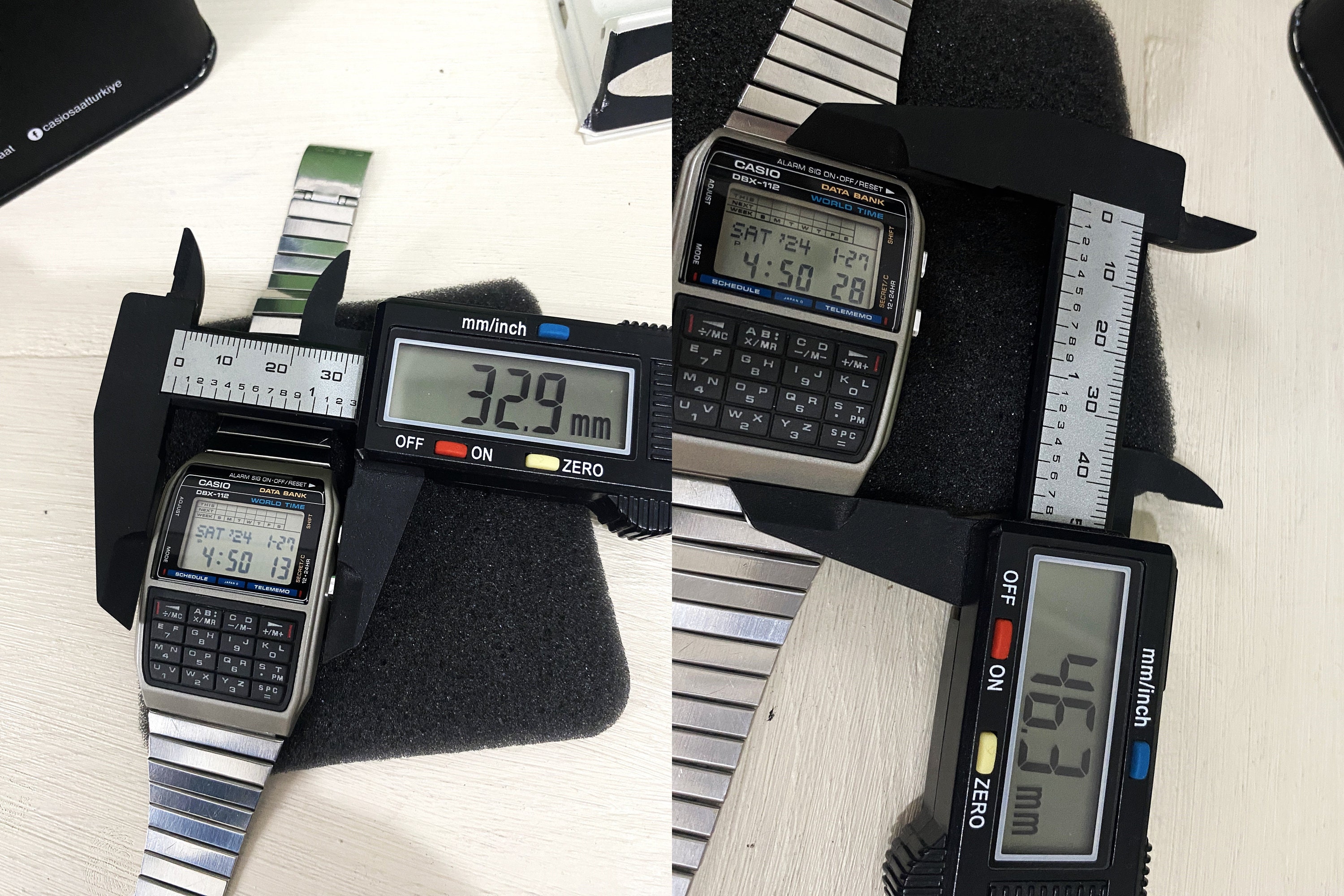 CASIO Vintage Data Bank DBX-112 Retro Watch /very Good Condition