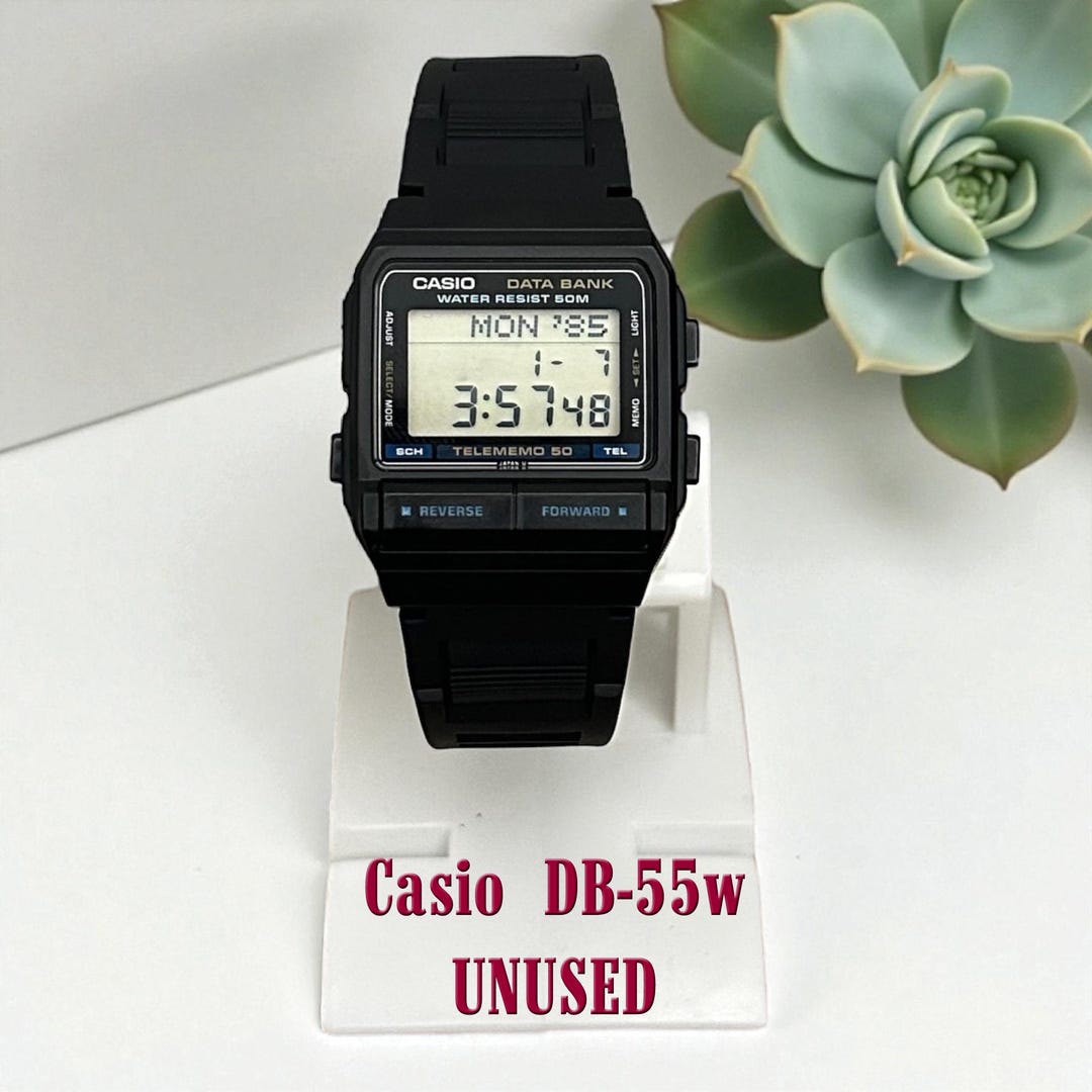 CASIO　カシオ　データバンク　DB-50　ヴィンテージ　時計のみ ヴィンテージ レア CASIO データバンク 50 DB-55W / 非常に良い状態