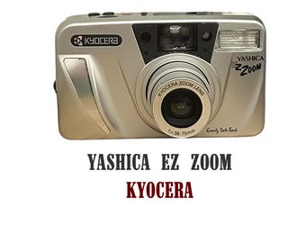 Vintage Kyocera Yashica EZ Zoom Film Camera - 38-70mm Lens Point