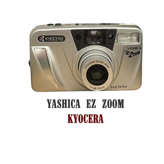 【動作確認済】 YASHICA 35 G0220-9v y Vintage Kyocera Yashica EZ Zoom Film Camera - 38-70mm Lens Point