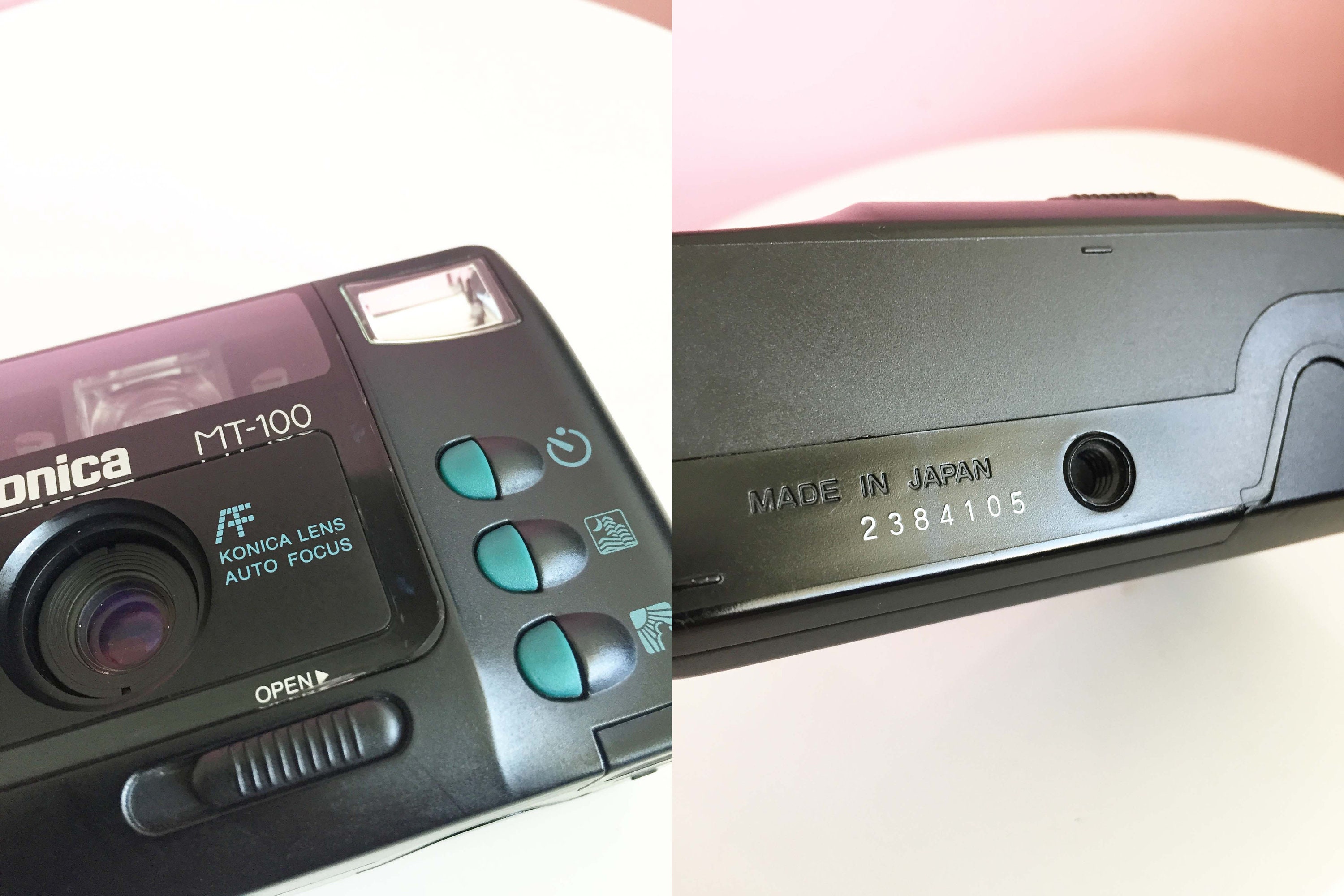 Konica MT-100 Vintage Compact Camera/ 35 Mm Analog Camera/ Very
