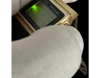 Vintage Gold Tone Casio Calculator Watch DBC-610: Rare 1990s