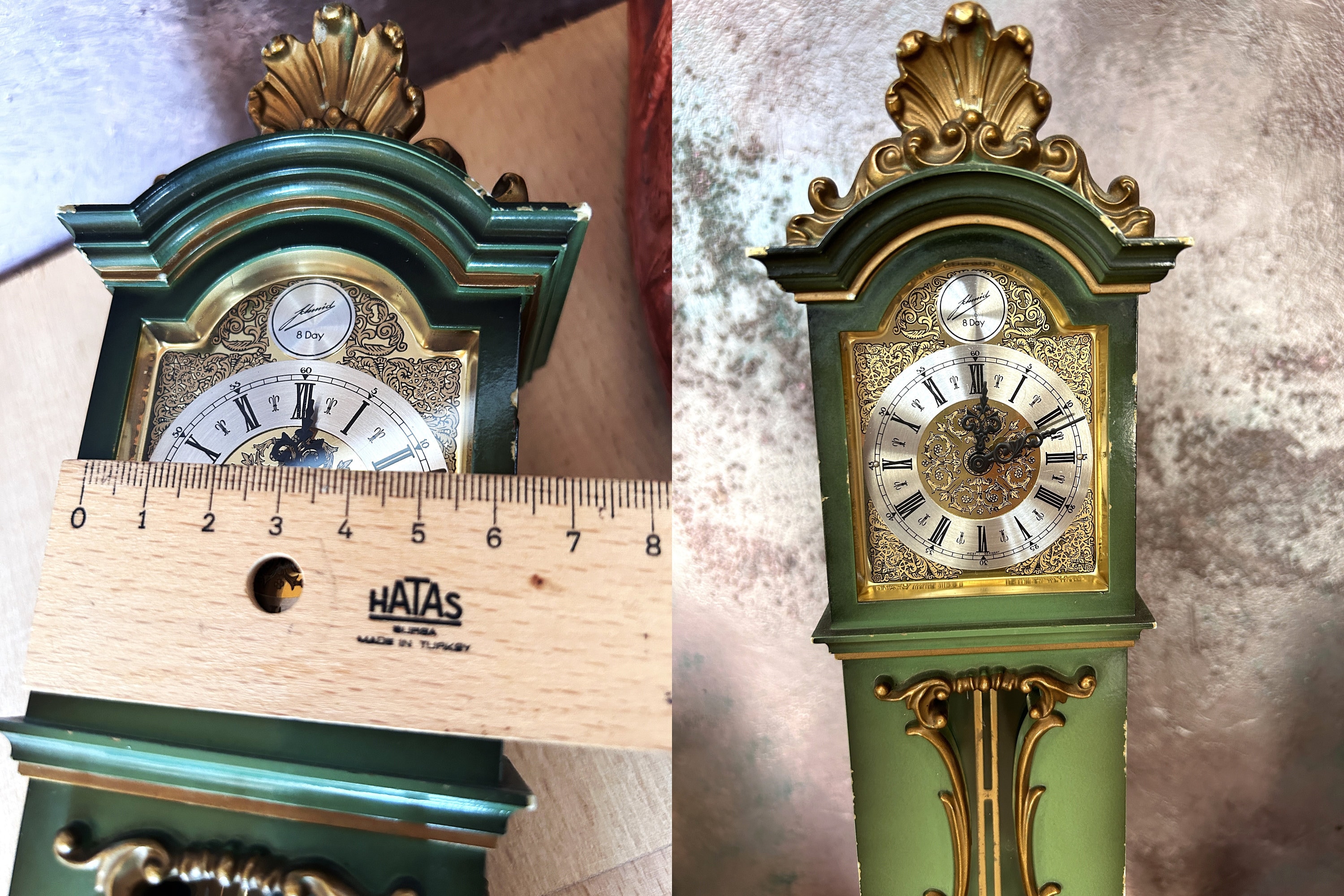 1950s Victorian Grandfather Clock Vintage Antique Rare 1950s Victorian Grandfather Clock Vintage Antique Rare