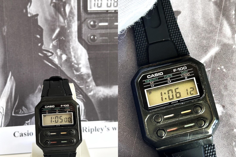 ULTRA RARE Casio F-100 First Digital Watch First Plastic Watch Alien ...