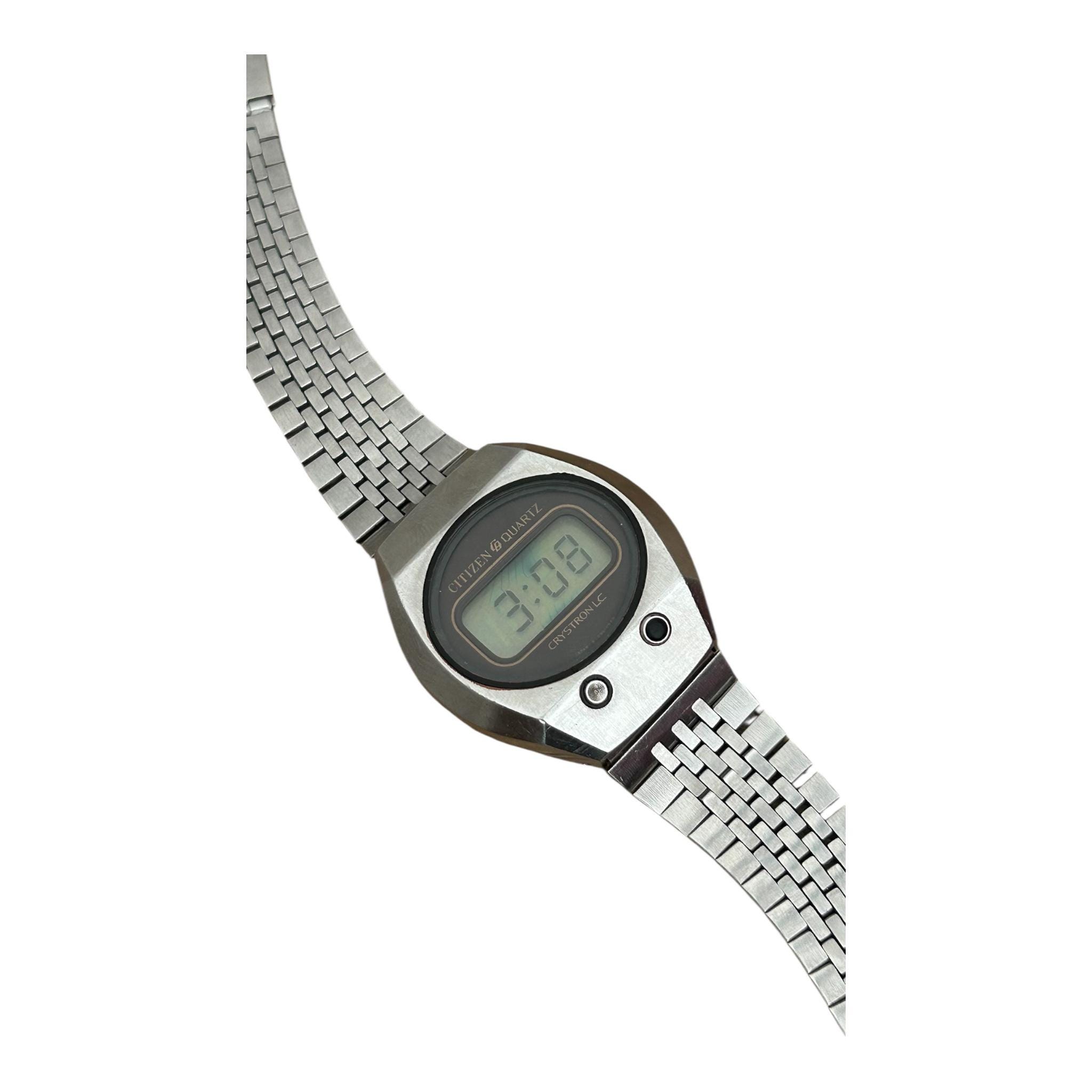 レア CITIZEN CRYSTRON LC 4-095616 デジタル腕時計 CITIZEN CRYSTRON