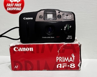 Canon キャノン 35mm 広角ビューファインダー 初期型 ビンテージ Vintage Canon Prima BF Twin Date 35mm Point & Shoot Film Camera