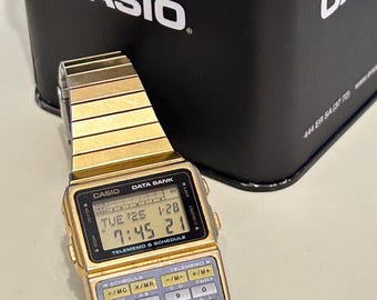 CASIO DBC-610 80s データバンク オダギリジョーモデル ゴールド カシオ データバンク 腕時計 ゴールド DBC-610 時効警察オダギリ