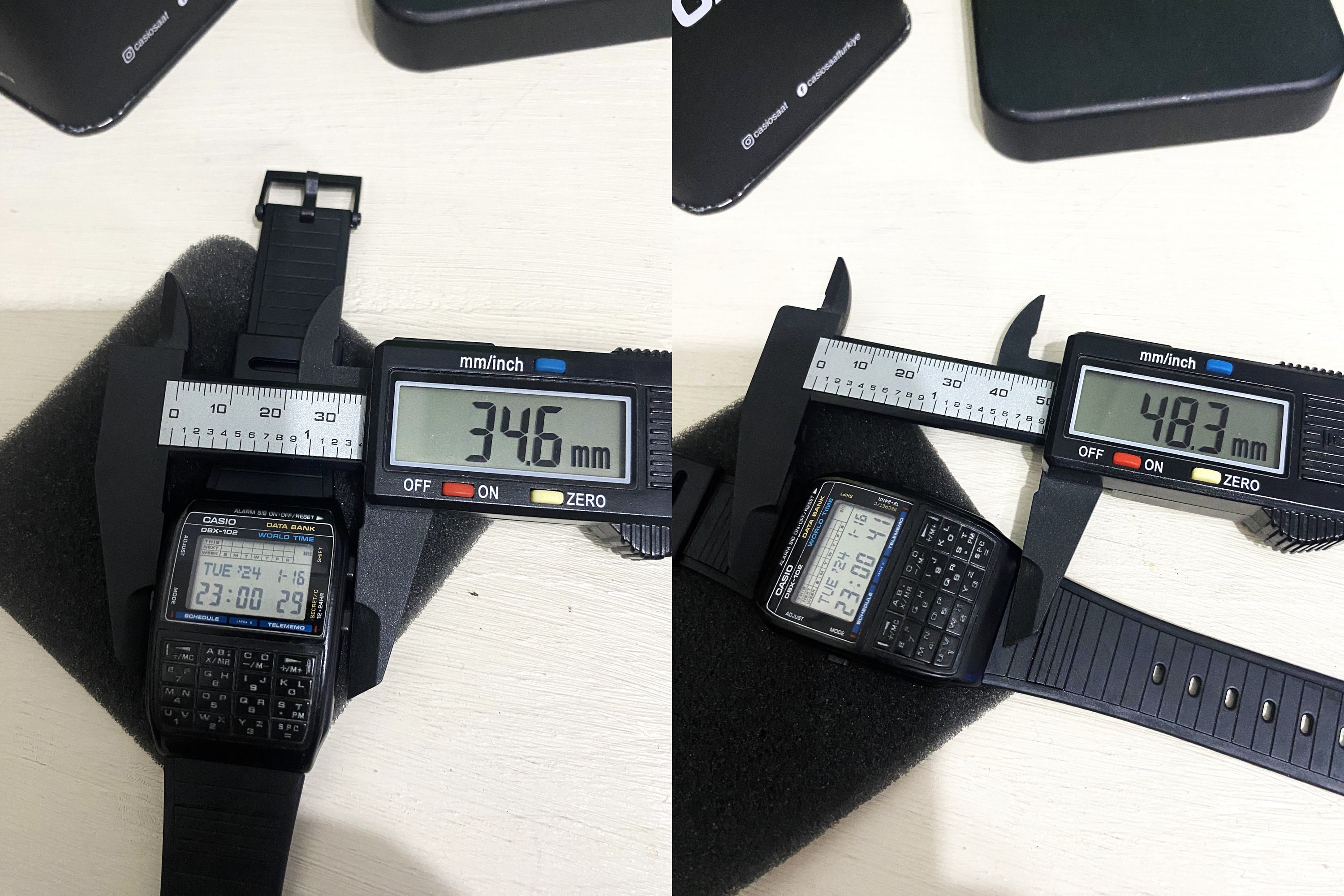 Vintage Casio DBX-102 Calculator Watch: Collectible 90s Databank