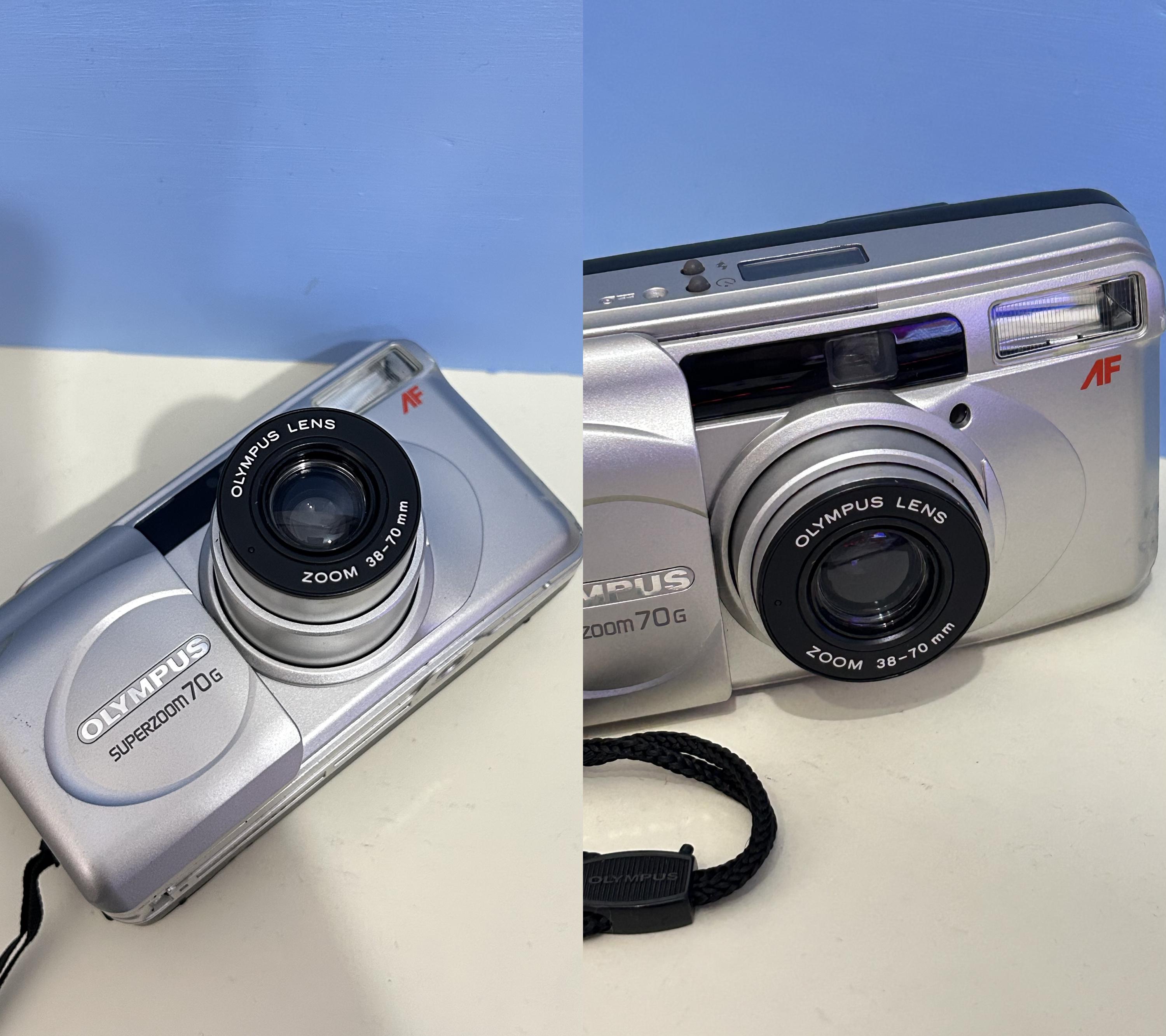 Vintage Olympus Superzoom 70G, Film Camera, Point and Shoot
