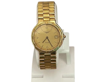 Vintage Longines Conquest Gold Plated  Swiss Made 1969s Very good condition, Man Watch, Collectible, Gold Color, Rare Series.