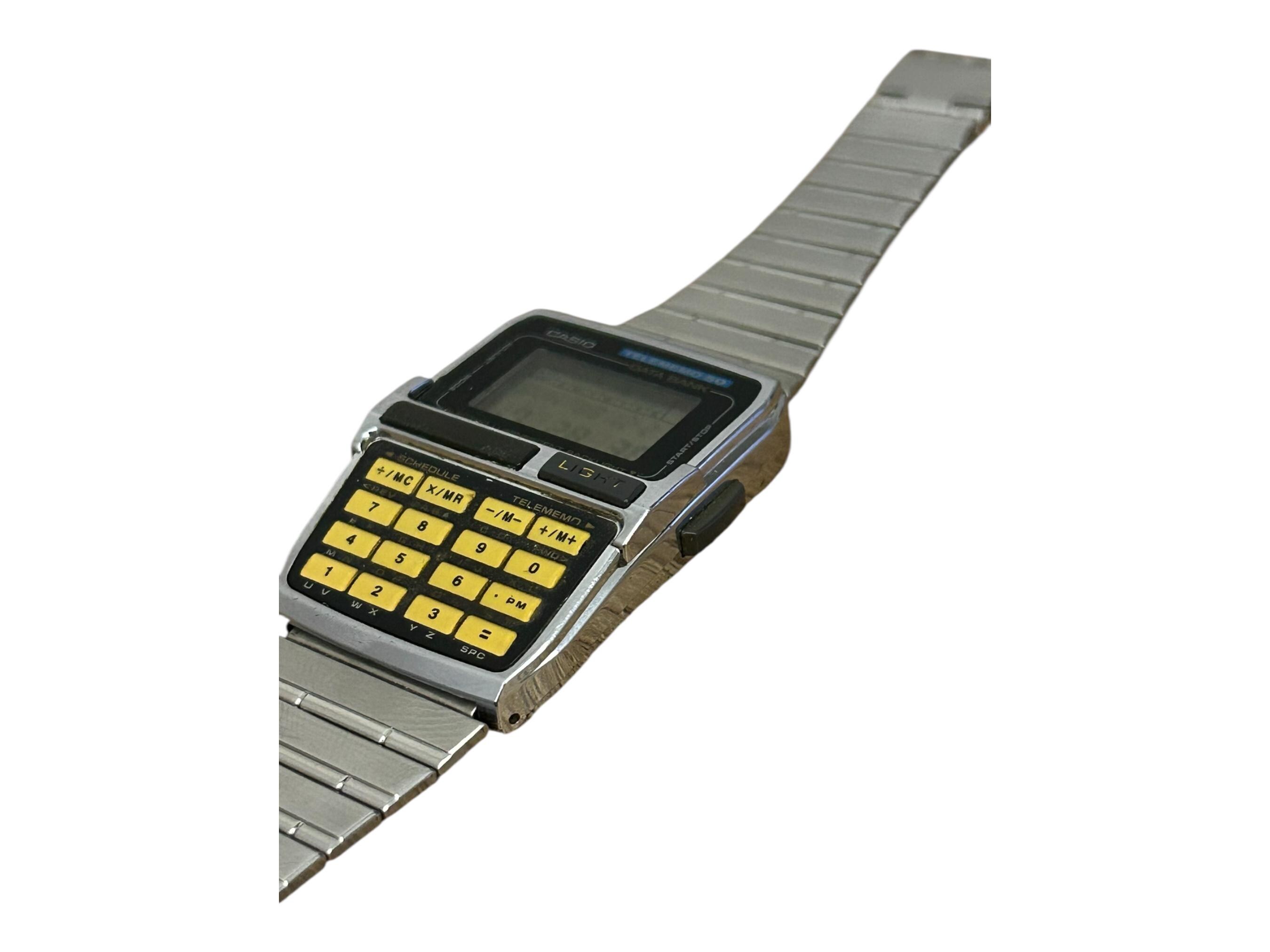 Vintage Casio Dbc-63 Databank Telememo 50 Memory Calculator Watch