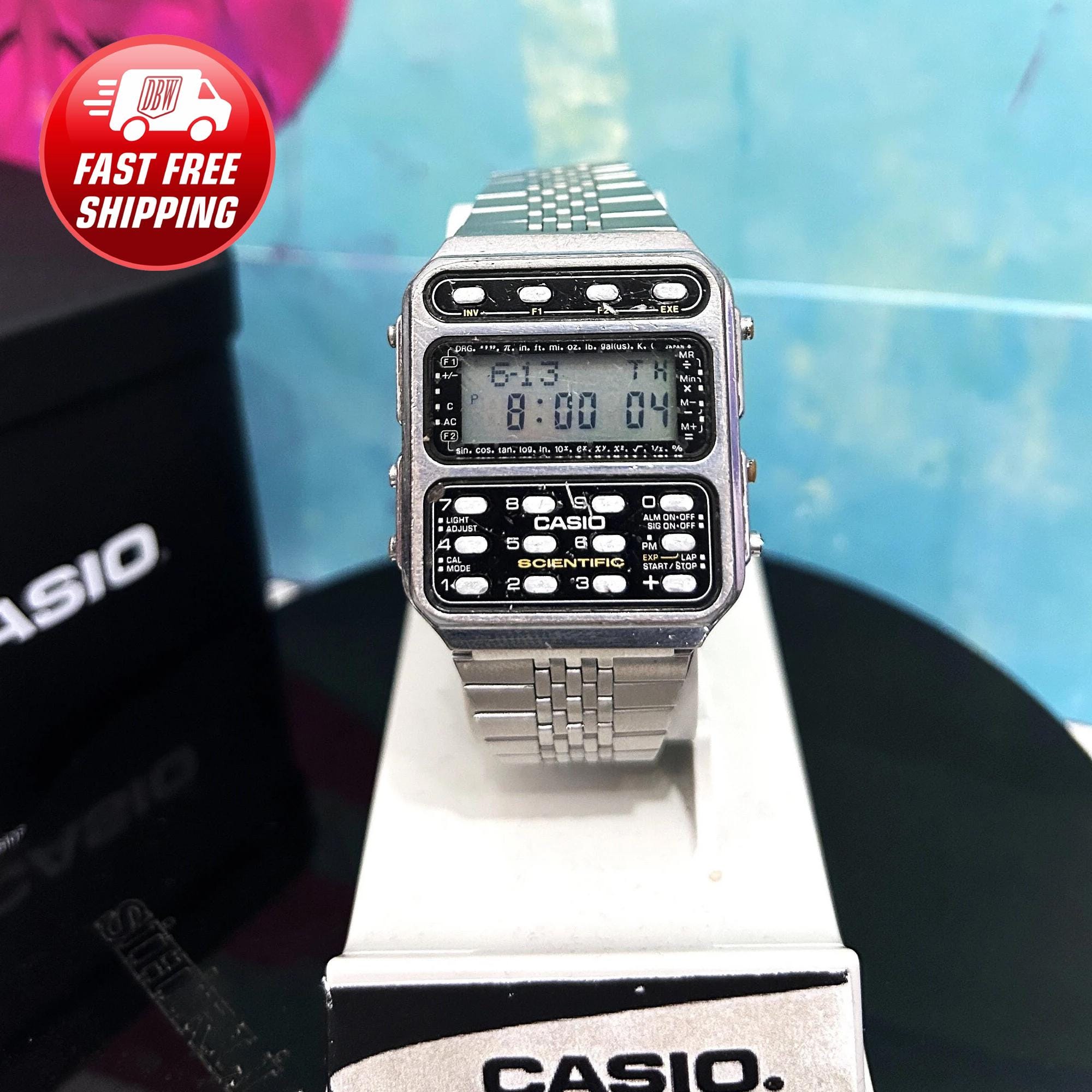 RARE Vintage Casio CFX 200 Calculator Watch Mod:197 Japan in RARE Vintage Casio CFX 200 Calculator Watch Mod:197 Japan in