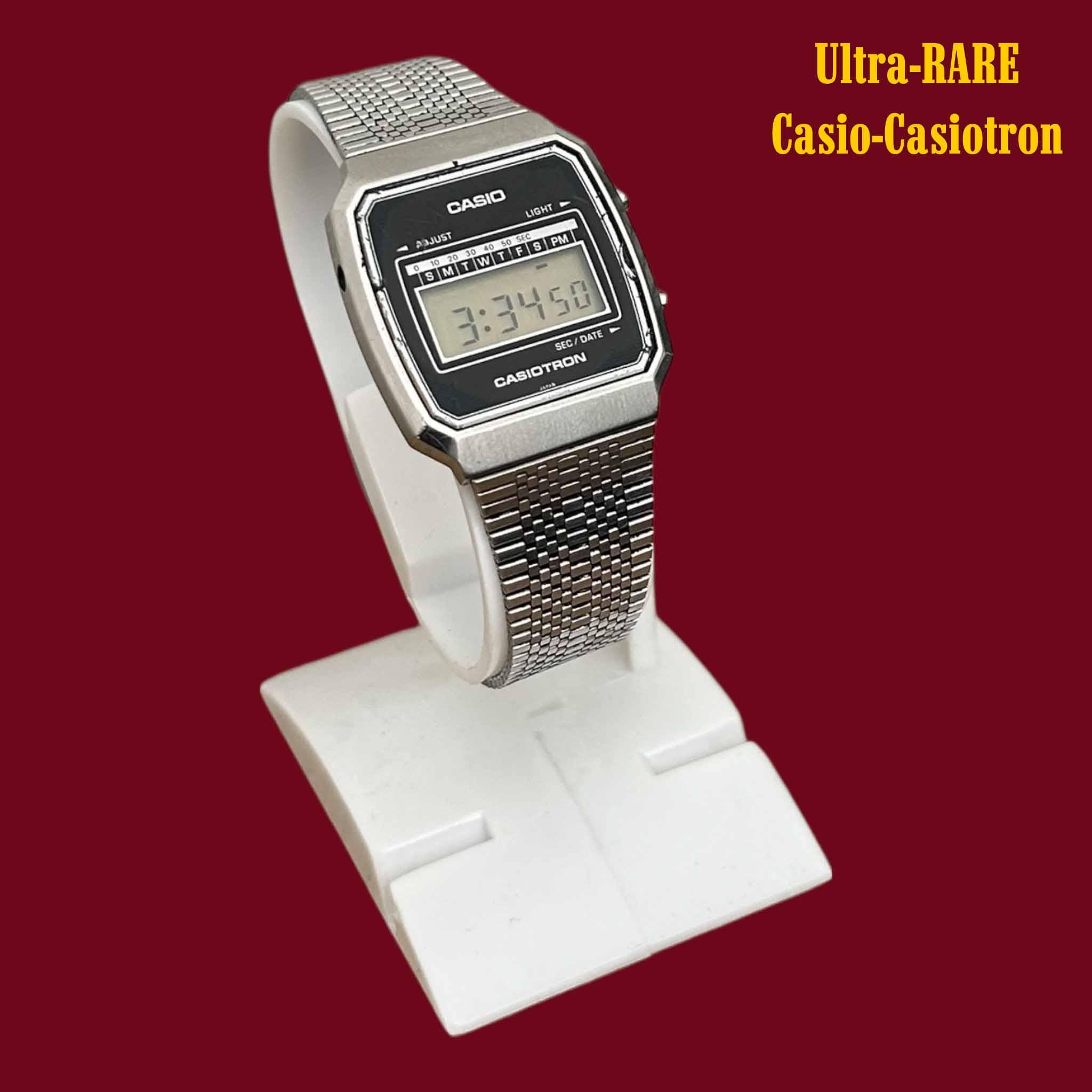 激レア　CASIO　Casiotron デジタル腕時計　L7200　ヴィンテージ Casio casiotron - Etsy 日本