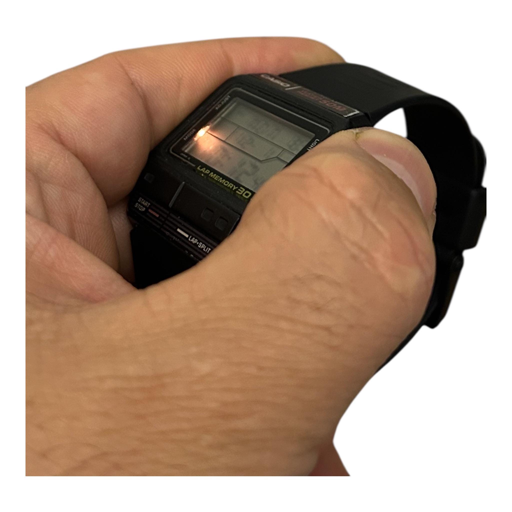 Casio SDB-300W Black Version Watch Module 503 Vintage Very Good