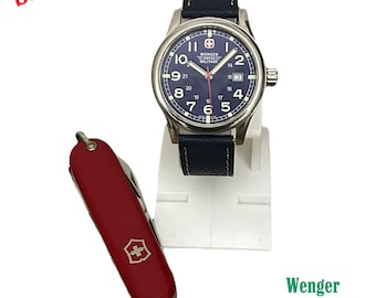 Set Wenger Swiss Military Watch, Victorinox Swiss Knife,  Fast shipping Phosphorescent quartz