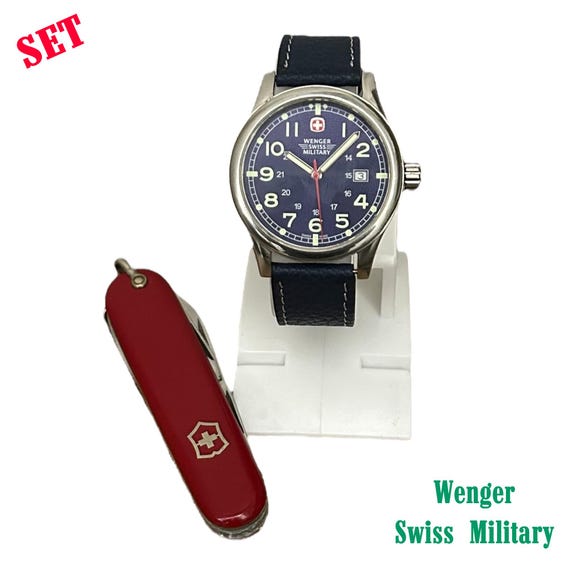 Set Wenger Swiss Military Watch, Victorinox Swiss Knife, Fast