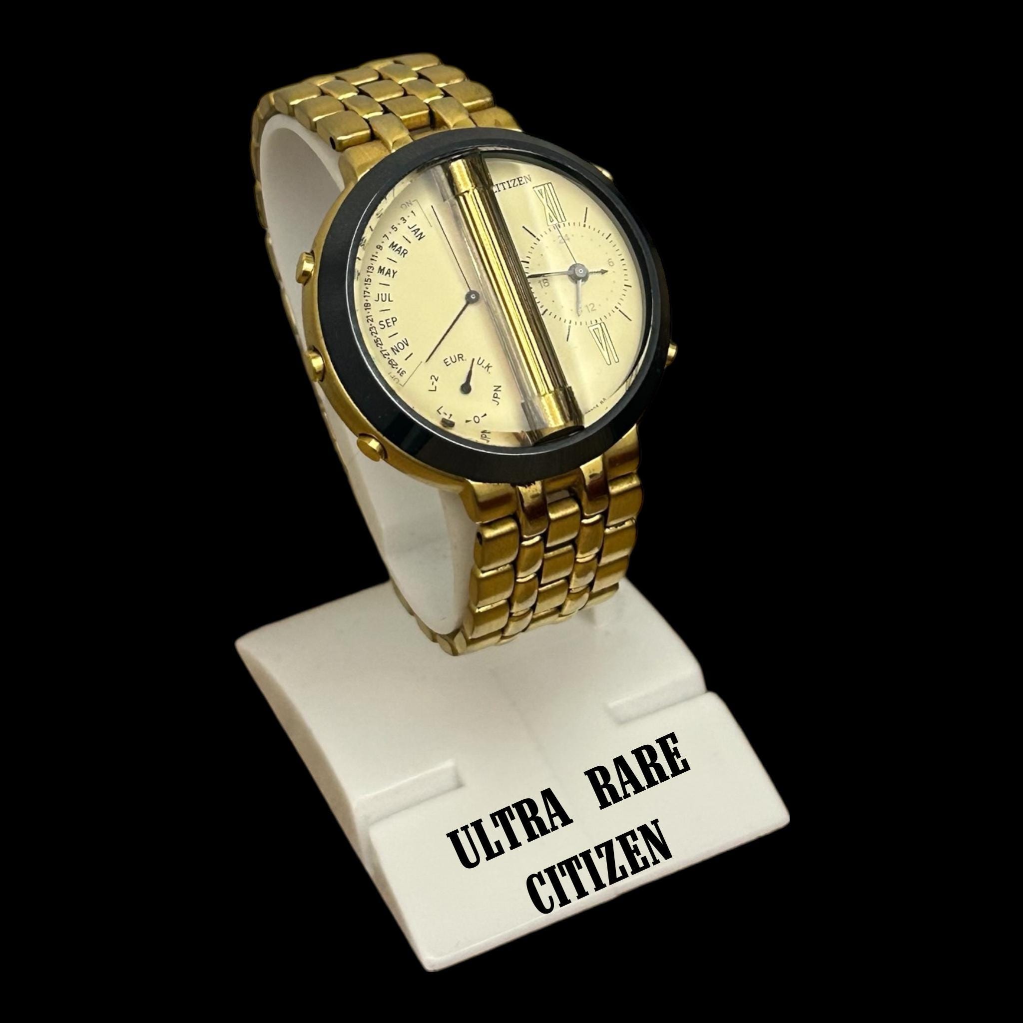 リゾマミラー　ONE ULTRA RARE Citizen 7400 Multizone Radio Controlled Watch: Vintage