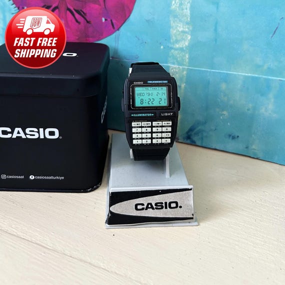 Vintage Casio DBC 30 Calculator Watch Module 1253 collectible Watch Very Good Condition Casio Watch Box Soft Beutiful Strap Etsy