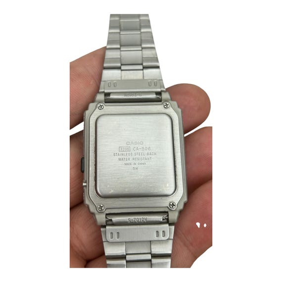 Casio CA-506 Data Bank Series / Silver Color Stainless Steel Watch