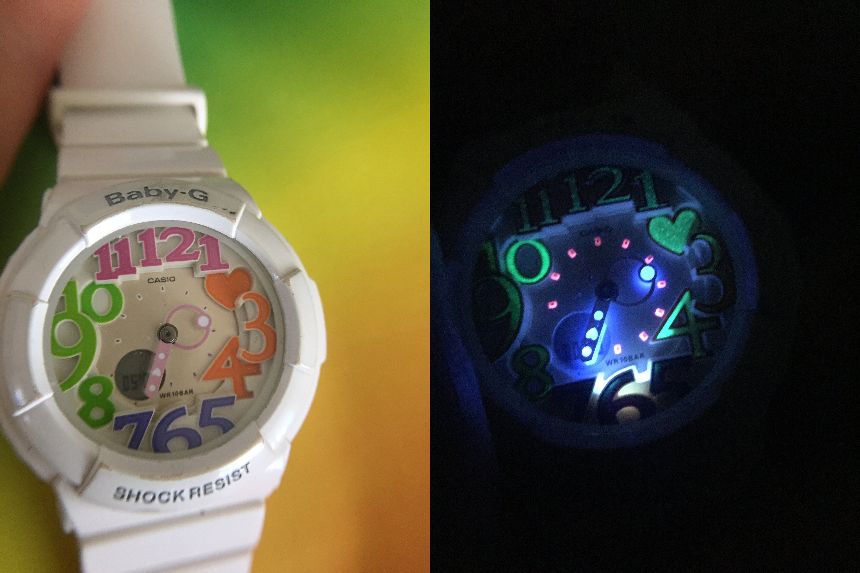 White Casio Baby-g Watch BGA-131- White/ Adjust 5194/ Very
