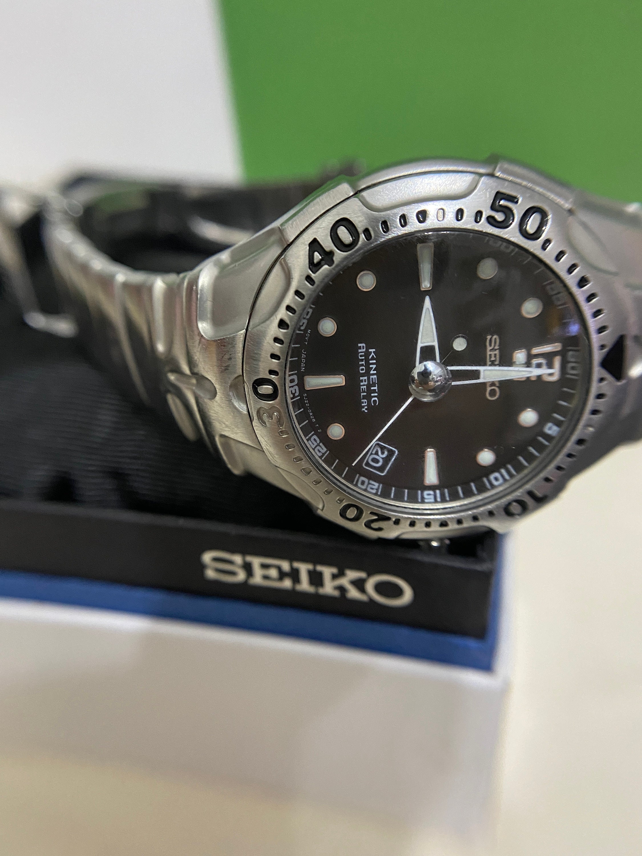 Reloj seiko kinetic auto relay precio best sale