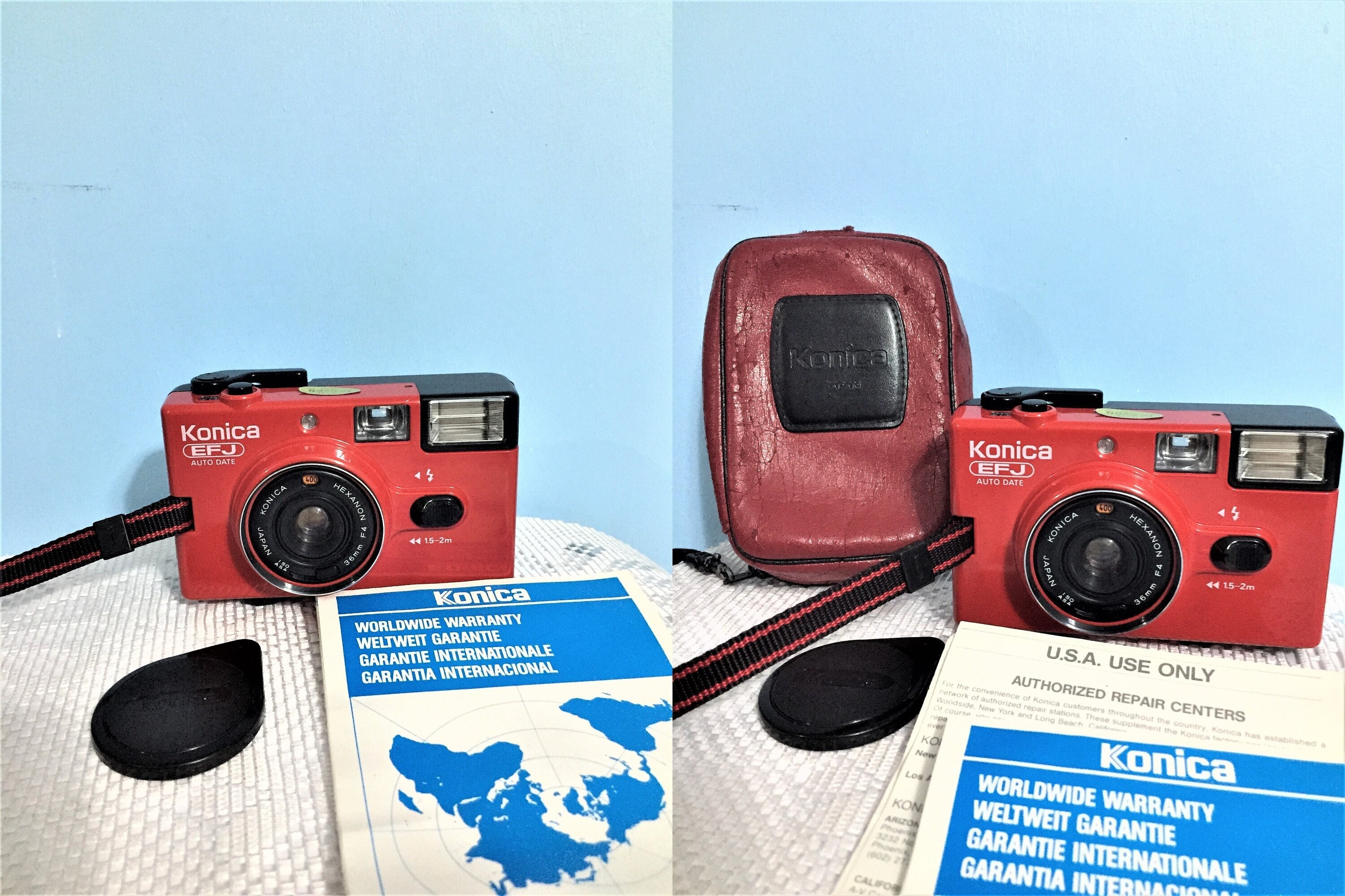 Konica EFJ レッド コンパクトカメラ KONICA EFJ AUTO DATE（RD）【完動品】 – Ein Camera