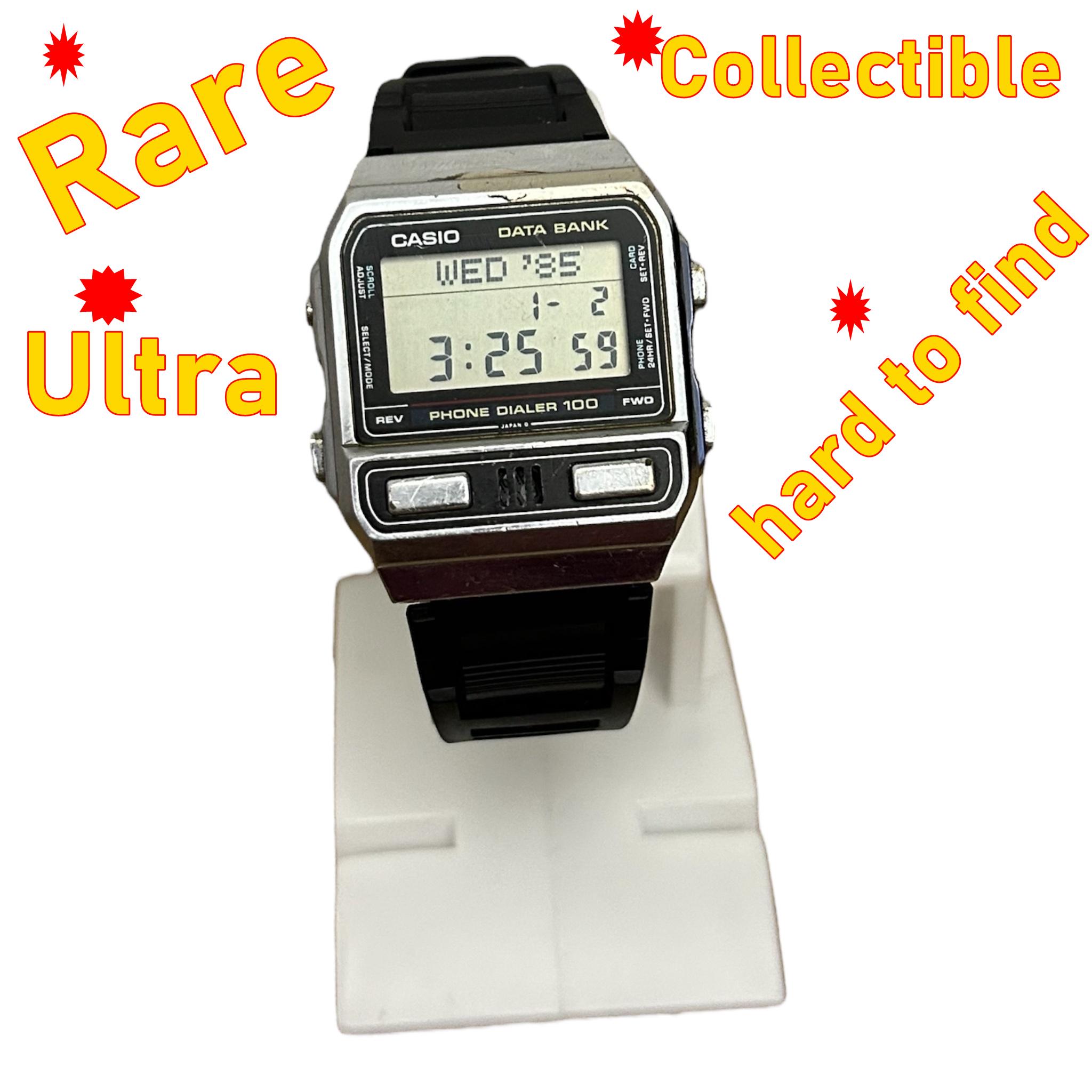 Data Bank Casio DBA-910 VERY RARE/ Phone Dialer Japan Men Wrist