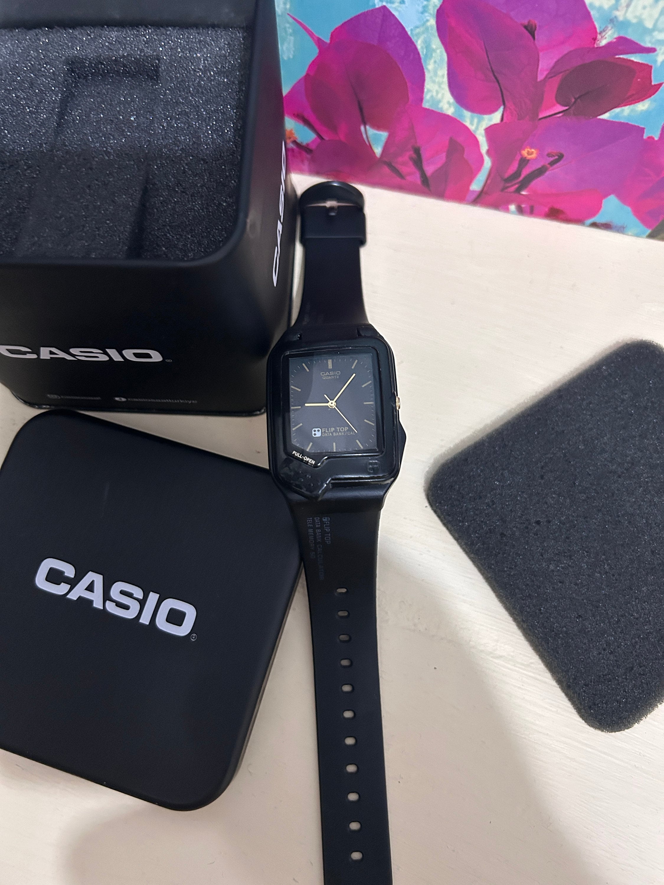 CASIO データバンク　FTP-30 / 761 Black Dial Vintage Casio Flip Top FTP-30 / Module 761 /mens