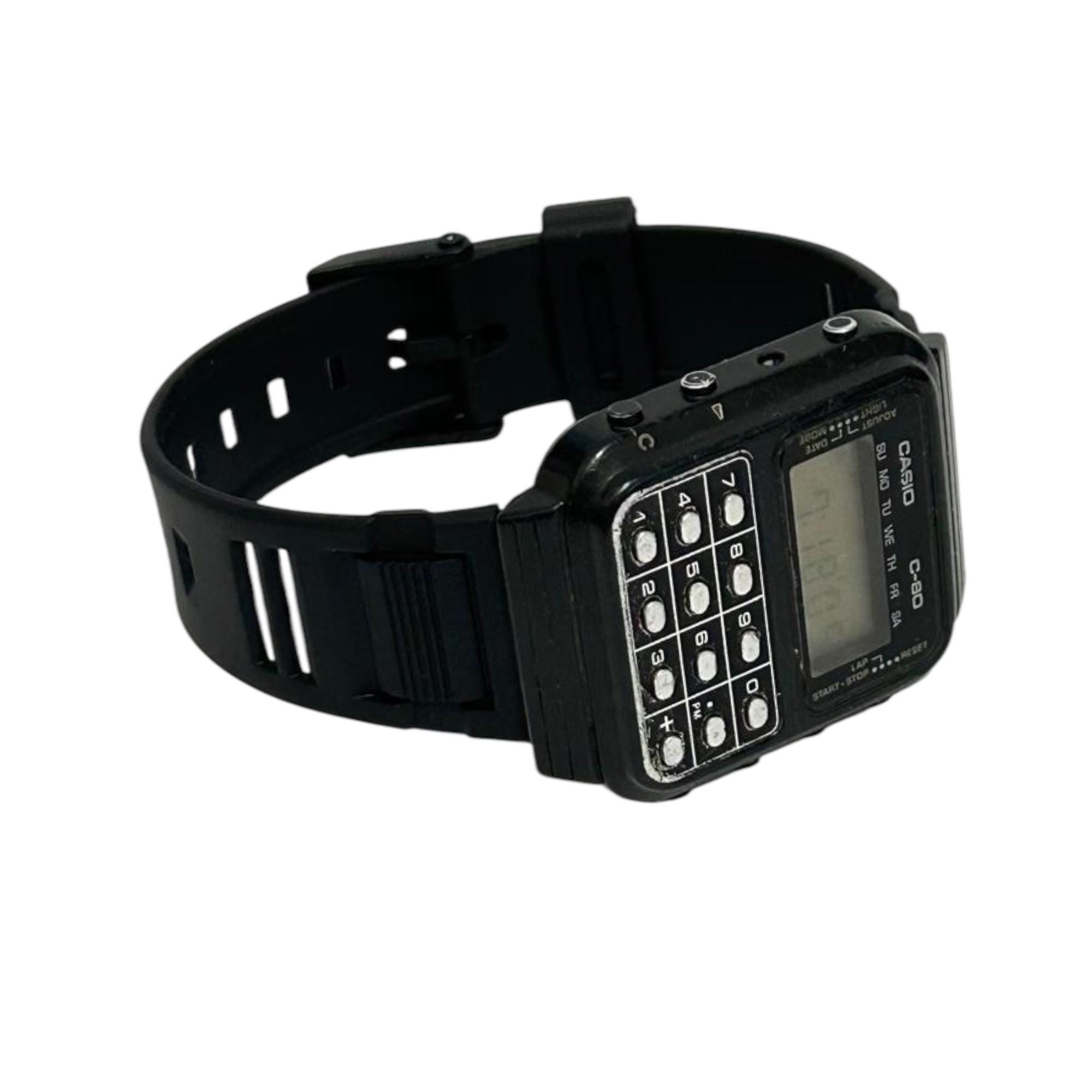 レア CASIO C-80 calculator デジタル腕時計 Vintage Casio C-80 Calculator/ Watch Module 133 Graphing