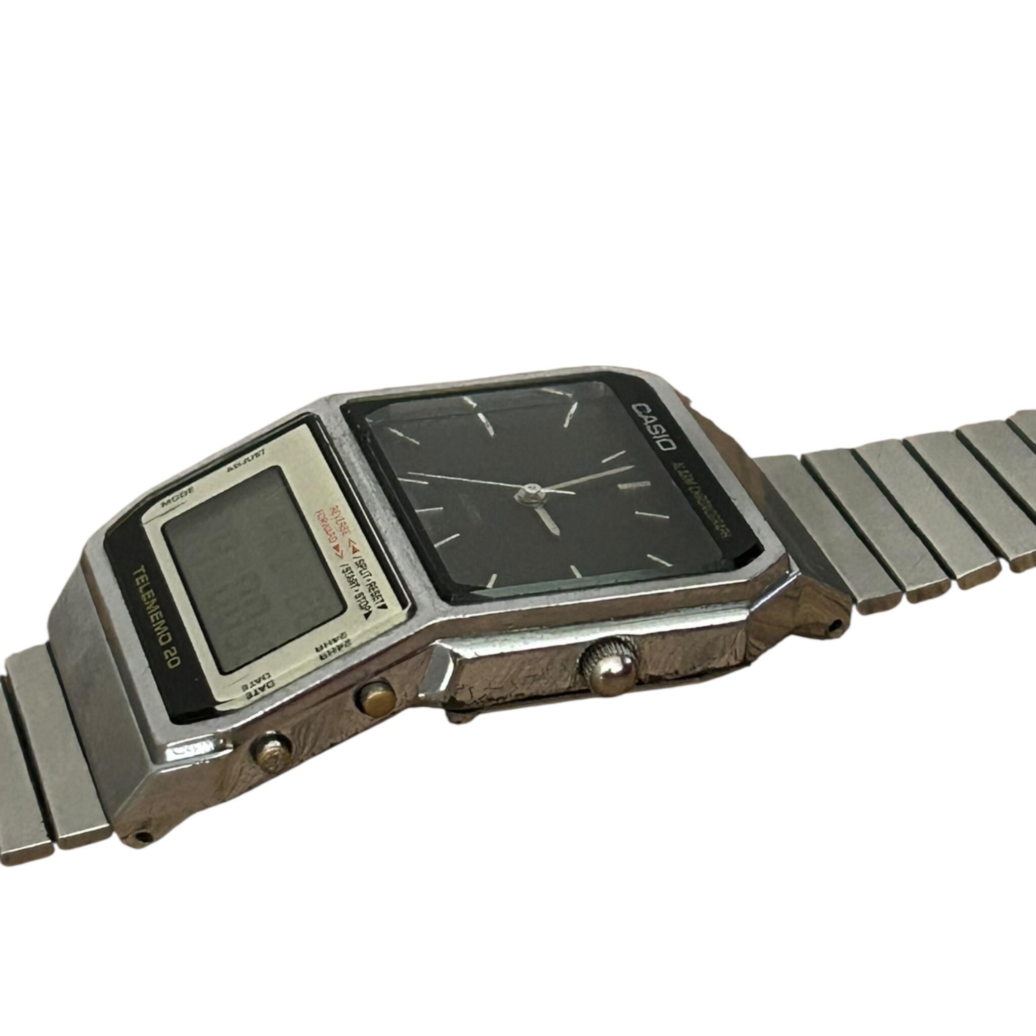 ULTRA RARE Vintage Casio AB-200 Men's Watch 1986 White Dial