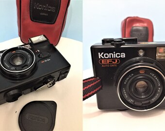 Vintage Konica EFJ AUTO Date/with Battery/ Black Japon